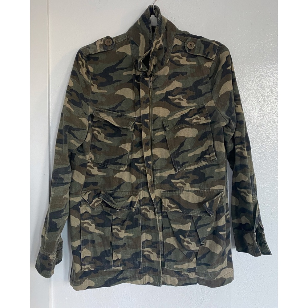 Camouflage army jacket, camo chore coat